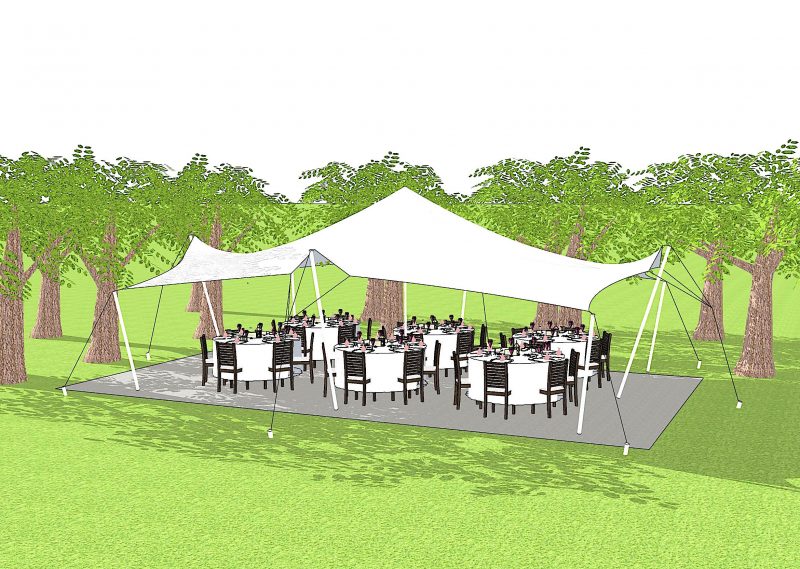 6m x 9m (54m²) Stretch Tent R5120.00 Event Rentals South Africa