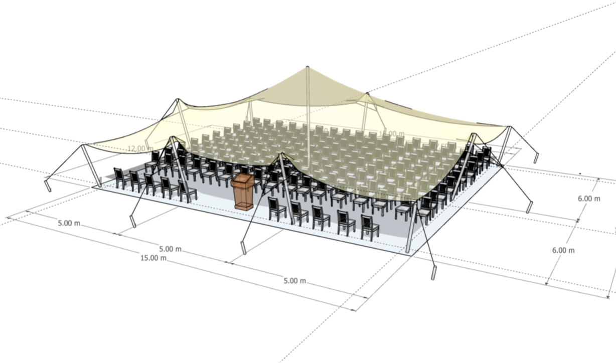Stretch Tent Sizes Event Hire Size Guide Event Rentals.co.za